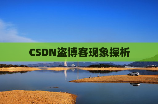 CSDN盗博客现象探析 CSDN盗博客现象探析